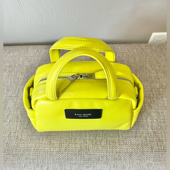 Kate Spade Puffed Leather Satchel/Crossbody - Picture 3 of 11
